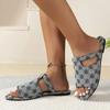 2024 Sommer Damen Hausschuhe Einfarbig Damen Sandalen Flache Sohle Rutschfest Mode Hausschuhe Designer Neue Sandalen