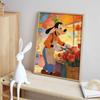 Disney diamond painting handmade diy flat 5D Goofy pruning roses painting art home decoration