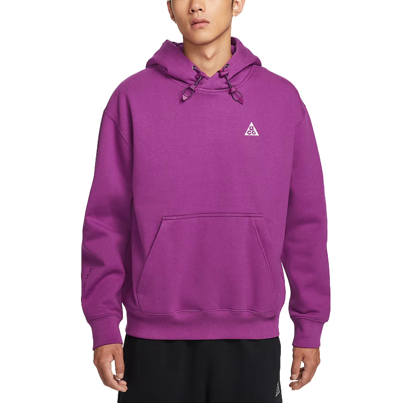 Nike ACG Tuff Fleece Men s Pullover Hoodie Purple DZ3393-505 XL
