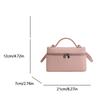 Premium Simplicity Dopamine Color Single Crossbody Bags Litchi Texture Soft Box Bag Daily Commuting Versatile Small Square Bag