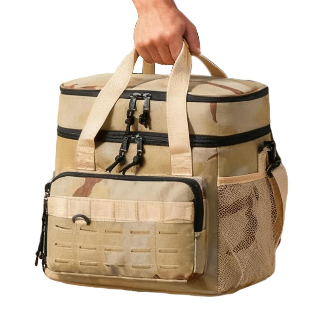 19L Lunch Pack Tote Box Beach Cooler for Fishing Car Pool Truck Camping Work Outdoor Road Trip Picnic Golf Cooler Bags Insulated