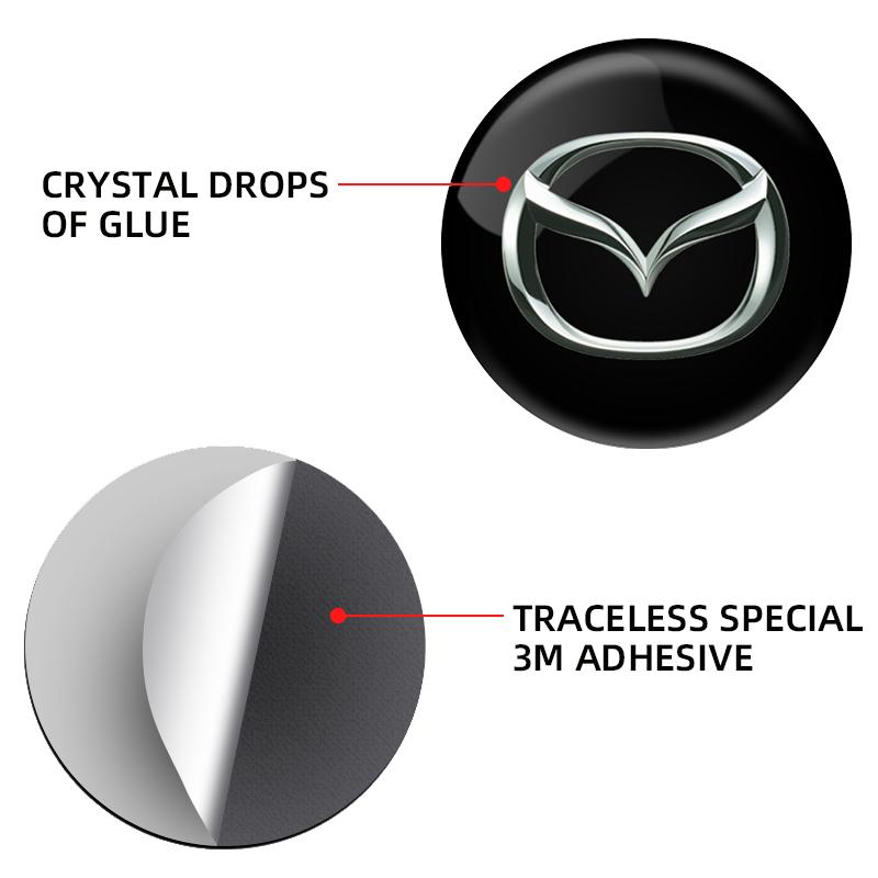 2pcs For Mazda 3 6 Atenza Axela MS CX-3 Car Door Keyhole Stickers Auto Door Lock Protection Self-adhesive Decals Accessories