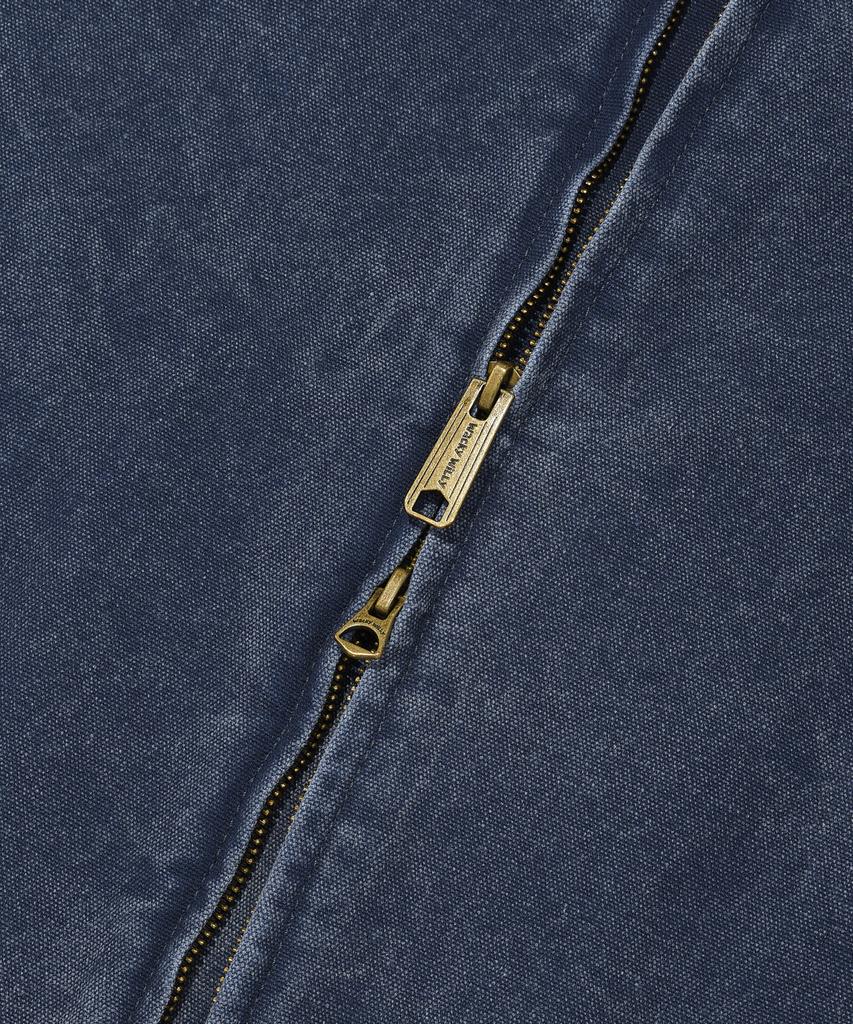 Wacky Willy Collar Contrast Work Jacket Blue