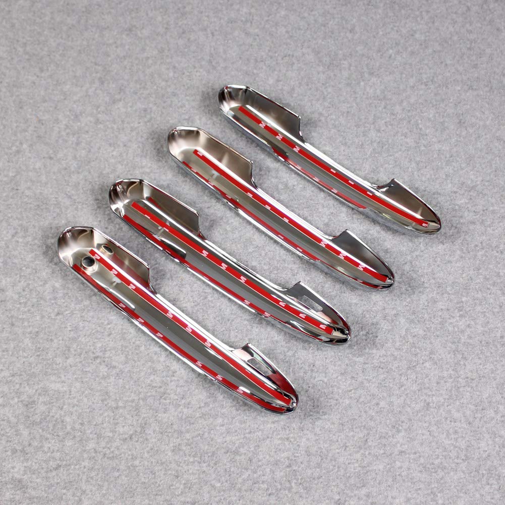 RUIQ Toyota Neuer RAV4 5. Generation Exklusive Äußere Türgriffabdeckung Chromplattiert Knauf Vollabdeckungstyp Exklusiv für TOYOTA RAV4 Entwickelt