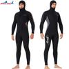 Herren 3mm Neopren-Neoprenanzug mit Haube Kaltwasser Tauchen Surfen Schnorcheln Winterschwimmen