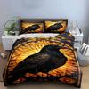 Intricate raven with sunburst. Bedding sets Duvet cover sets Duvet covers Pillowcases(1* Duvet Cover 2* Pillowcases without duvet insert)