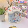 Cartoon Diy Stickers Piggy Bank With Sticker Kawaii Large Capacity Cute Small House Key Piggy Bank Storage Box Holiday Gifts Kid