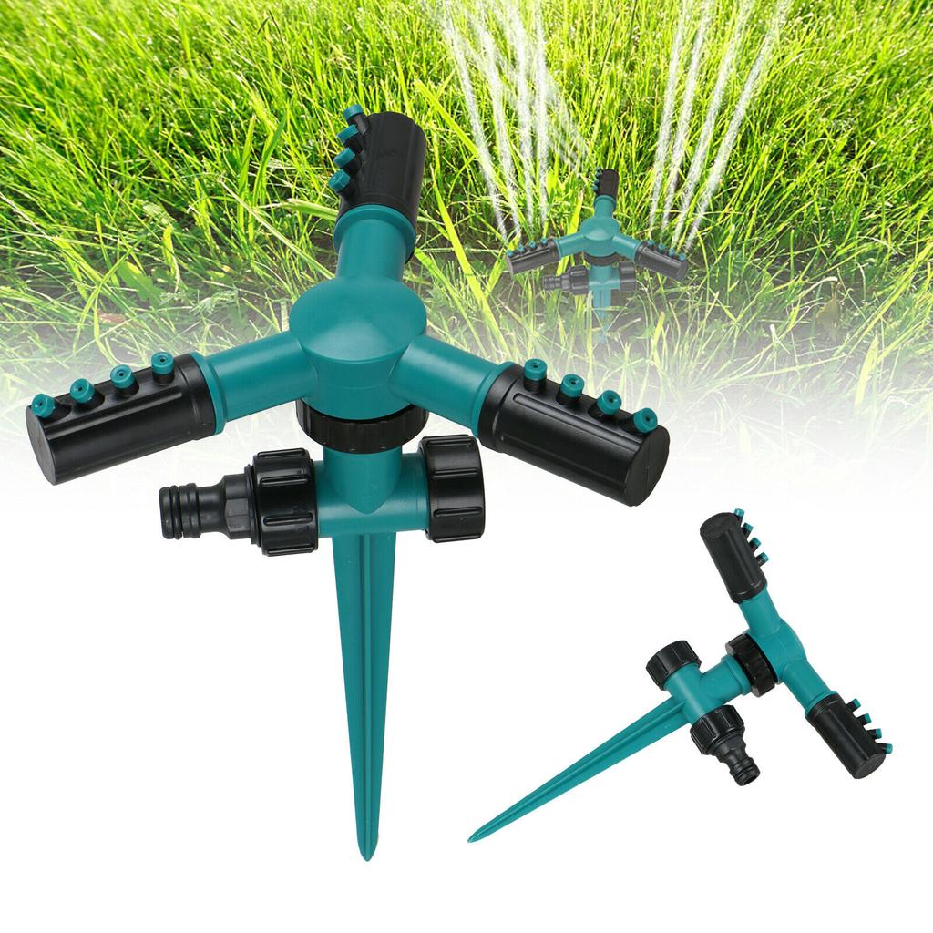 Adjustable Green 360 Degree Rotating Stent Style Lawn Sprinklers Irrigation System 12*12*23CM