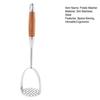 Stainless Steel Potato Masher Kitchen Avocado Tomato Fruit Vegetable Smasher Heavy Duty Fruit Puree Utensil for Cooking