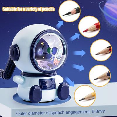 Kreativní brousek na tužky Astronaut Třetí rychlostní stupeň Nastavitelný brousek na tužky Ručně ovládaný Automatický brousek na tužky Student
