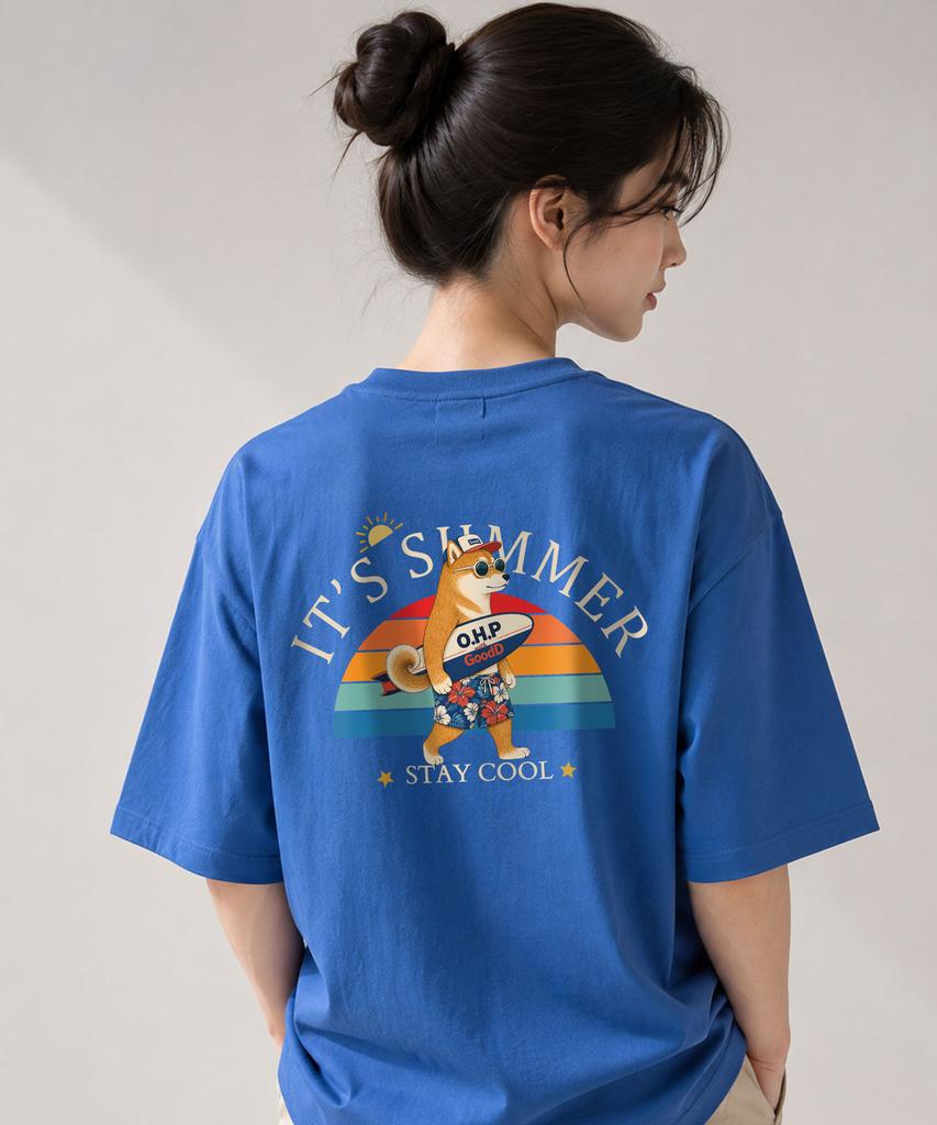 OHP Ohpxgoodd It'S Summer Semi-Oversized Short Sleeve Tee 6 (Type B)