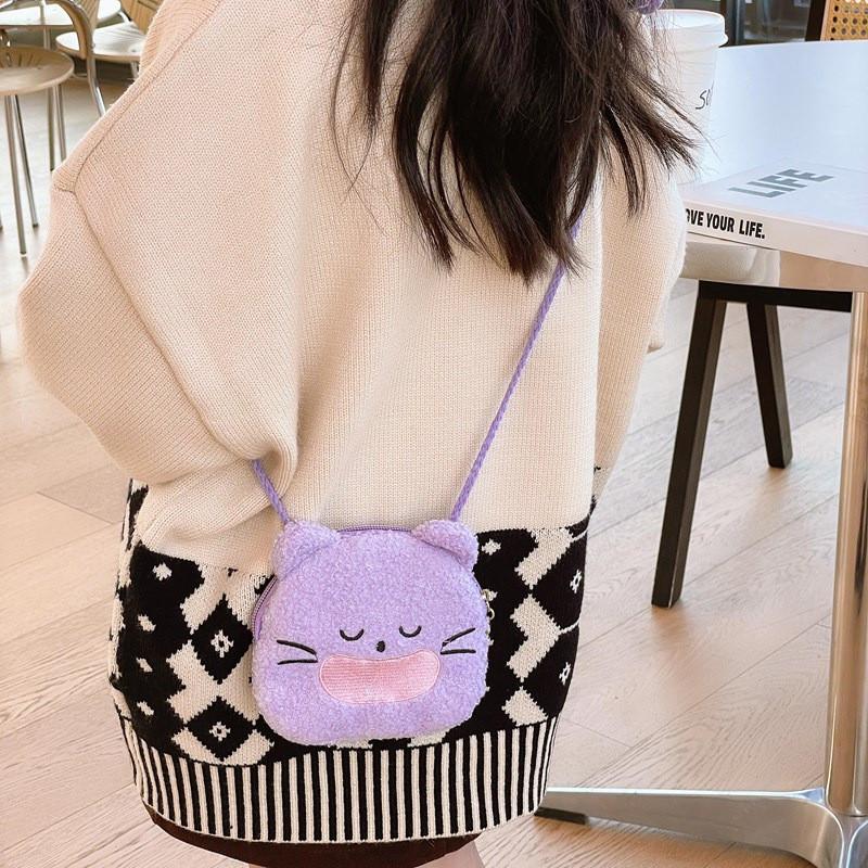 Adorable Plush Cartoon Childrens Backpack Stylish Mini Shoulder Bag For Kids
