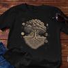Tree of Life Tee | Woodcut Roots and Canopy Illustration - Detailed Diagram Cotton Tee