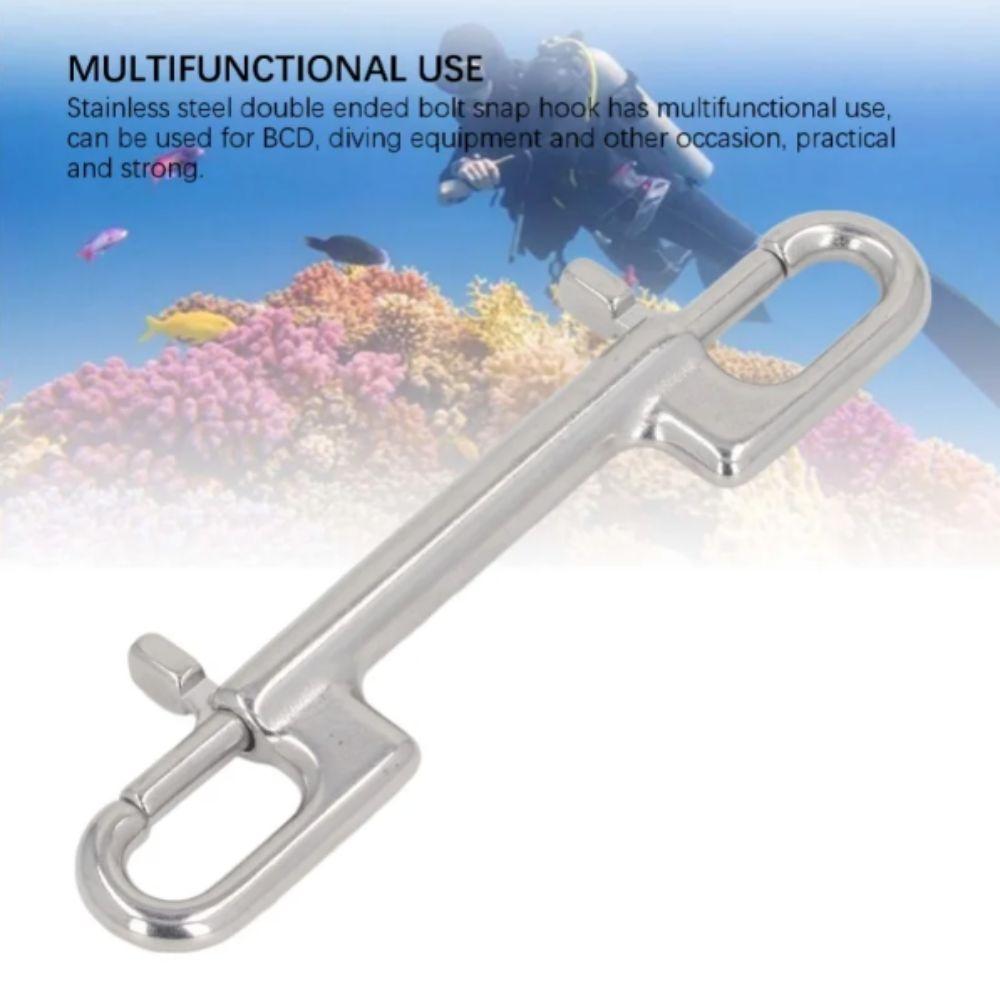 Swivel Eye Swivel Hook 316 Stainless Steel Spring Snap Hook D Ring Snap Marine Diving