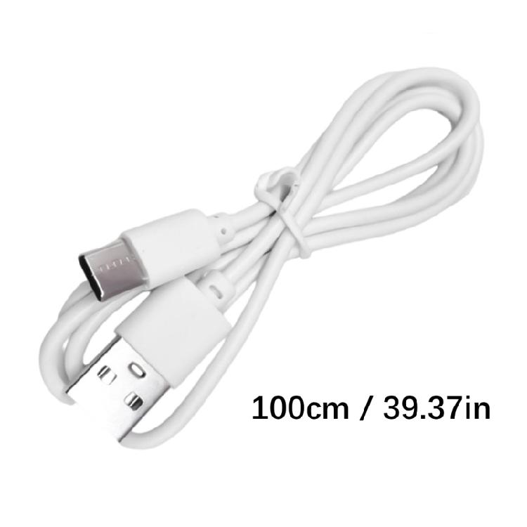 2pcs Quick Charging Cord Wire Male USB to Male Type C Data Cable Support 1A Charging Data Sync Function for Laptops