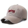 Letter Embroidery Cap Women's Spring Autumn Baseball Cap Ponytail Panama Cap Summer Men's Outdoor Hole Sunscreen Cap