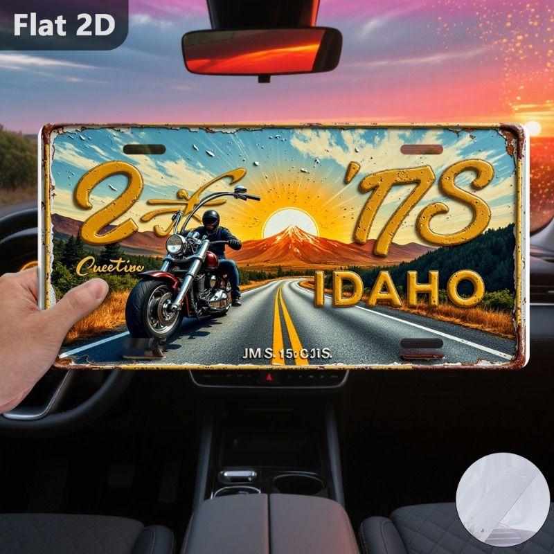 Car License Plate Metal Wall Decor 15x30cm
