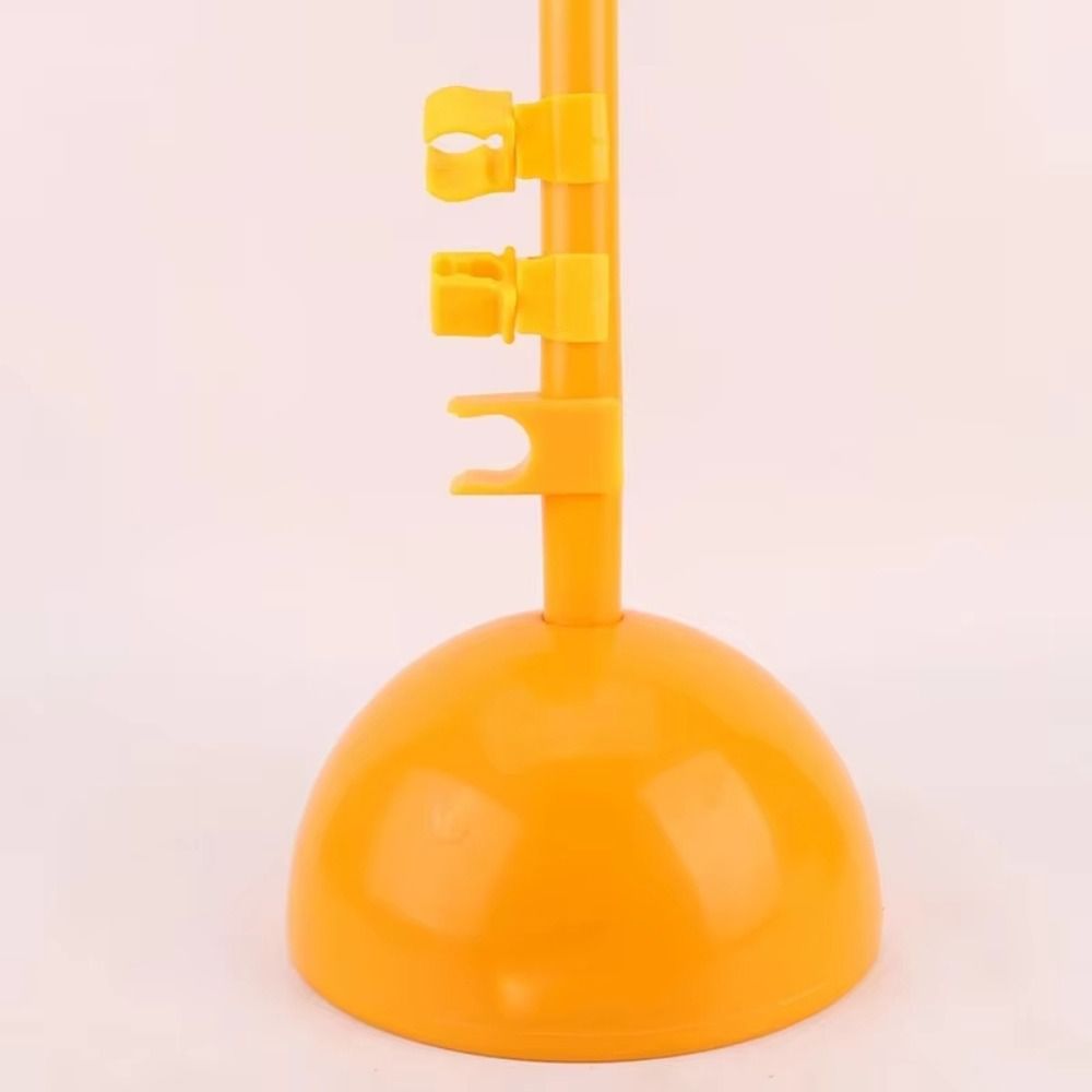 6Pcs Yellow Football Training Flag Pole Clip Football Training Obstacle Buckle  Outdoor