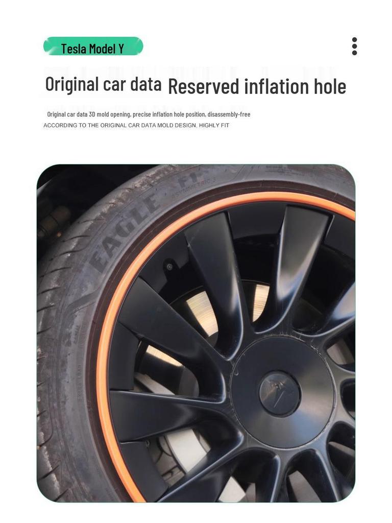 20-inch Wheel Hub Protector for Tesla Model Y - Anti-Scratch Exterior Accessory