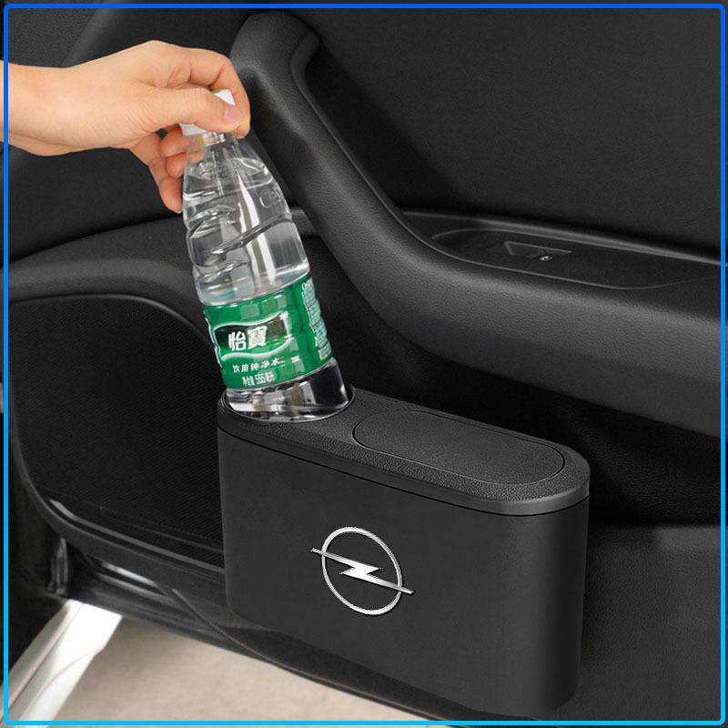 1Pcs Portable Hanging Mini Car Trash Can Wastebasket Trash Can with Lid For Opel crosa d astra h insignia astra j zafira b mokkaastra vivaro astra g