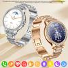 Smartwatch i58 da Donna Chiamata Bluetooth Smartwatch Assistente Vocale Salute Monitor Sonno Multi-Sport Pedometro IP67 Rosa