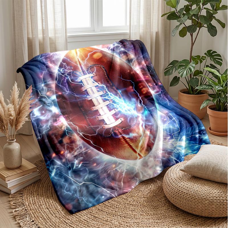 Electric Football Energy 1 Theme blanket Lightweight Warm Flannel Blanket Decorative Throw Blanket for Home Decoration