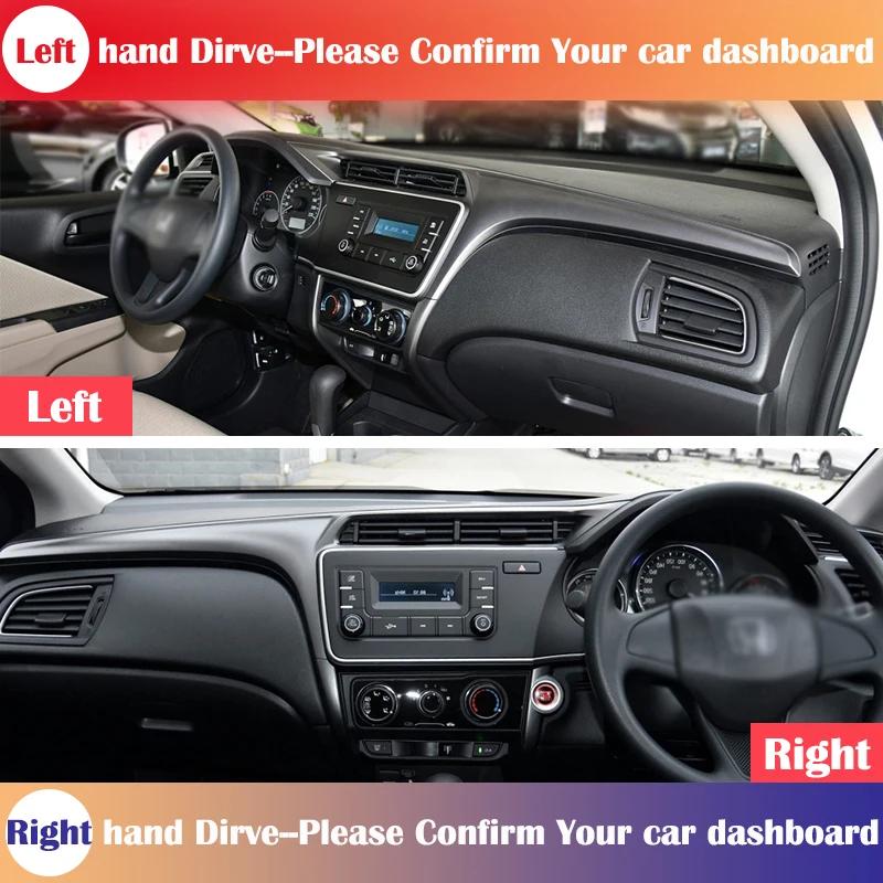 for Honda City 2015~2019 Anti-Slip Dashboard Cover Protective Pad Car Accessories Sunshade Carpet  2018 2017 2016