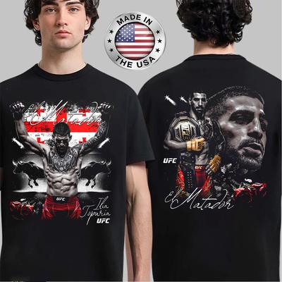 NEW! UFC 317 Ilia Topuria Georgia Flag T-Shirt, Best Gift for Fans 2025.