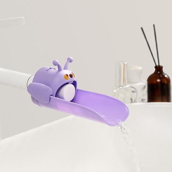 Children Faucet Extender Cartoon Bee Shape Dual Interface Design Splash-proof Faucet Extender Bathroom Gadget