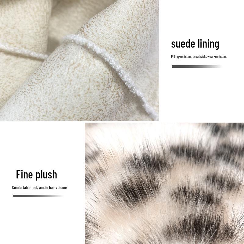 2025 Luxe Leopard Print Faux Fur Bear Hat - Stylish Adult Winter Warmth