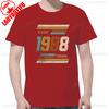 1988 Vintage Retro Birthday Graphic Tee Unisex Summer Casual Comfort Fit Cotton Round Neck Streetwear Apparel