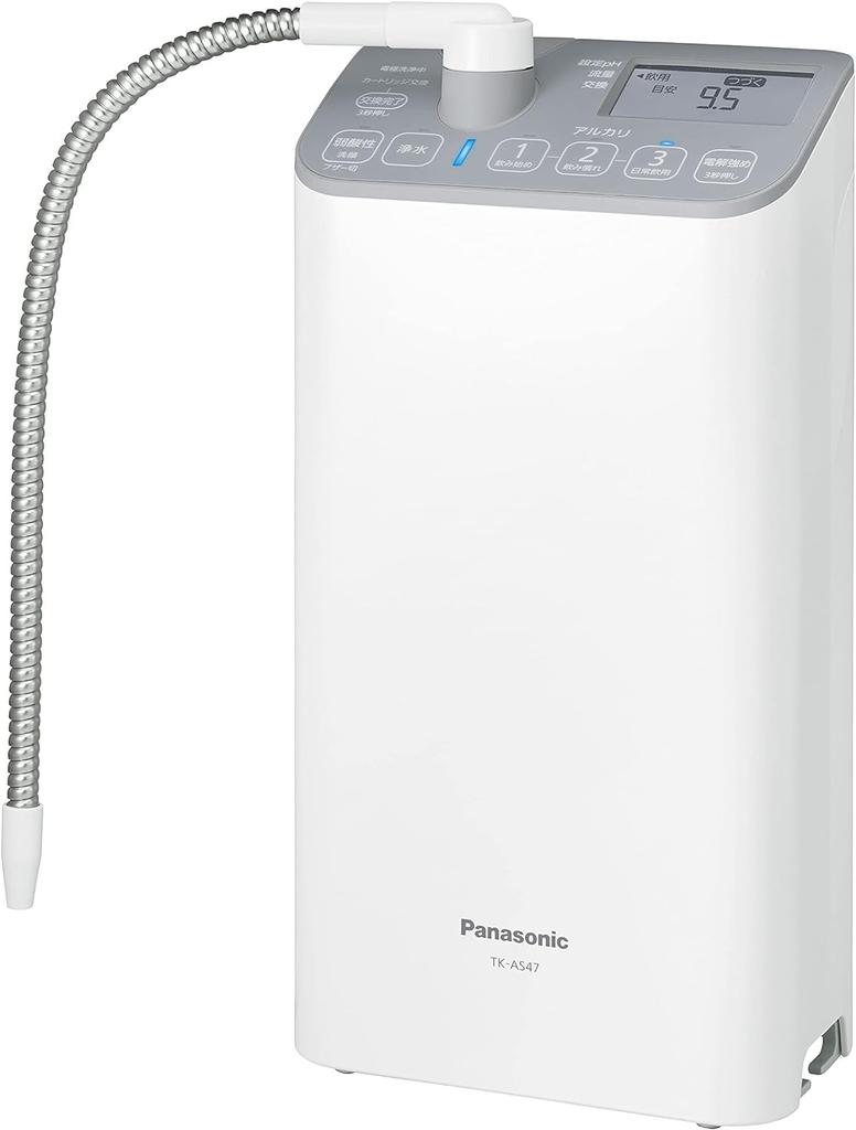 Panasonic Alkaline Ionized Water Removes Light Purifier, PFOS/PFOA, Gray, TK-AS47-H