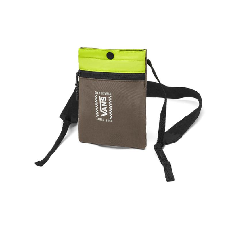 Vans Portable Crossbody Bag, Shoulder Bag Regular Unisex Black Green Vans VN0A48C9M7Y