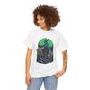 Wolf Monster Gothic Cemetery Fantasy Rune Moon Unisex Heavy Cotton Tee