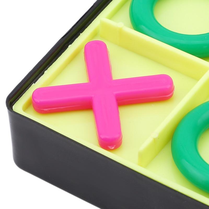 Noughts and Crosses XO Games Board Aluminium Klappspielzeug Geschenke Baby Lernspielzeug