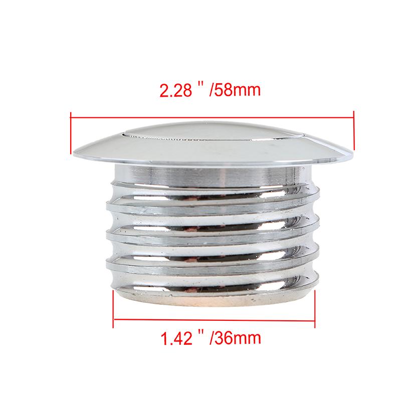 Chrome Gas Cap Vented Fuel Tank 