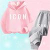 Spring Autumn New Fashion Kids Tracksuits 3-12 Years Boys and Girls Casual Sports Hoodie Tops+Pants 2PC Sets Children's Clothing