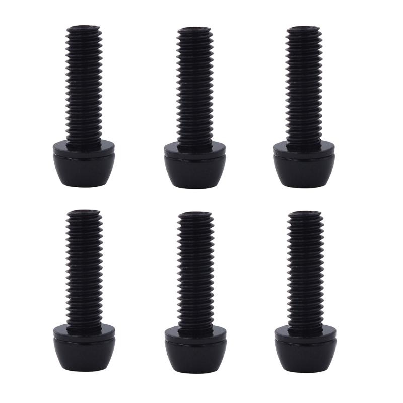 Skrutky na riadidlá bicykla Farebná oceľ M5/6x20MM MTB bicykel Riadidlá Predstavec Podložky Skrutky V Skrutky