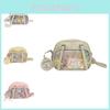 Pu Chiikawa Cartoon Doubles Shoulder Bags Girls Clear Backpack Multi Colors