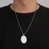 LIKGREAT Religious ST.Christopher Protect Us Medal Necklace Stainless Steel Catholic Saint Amulet Pendant Jewelry