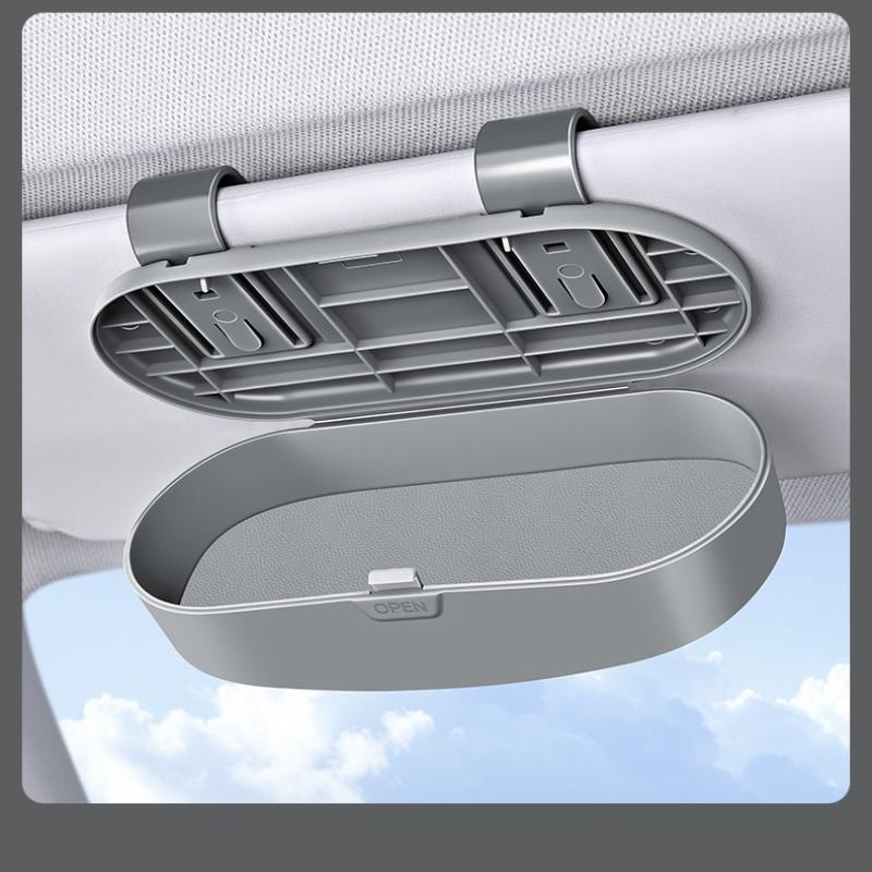 Cutie Ochelari Auto Suport Portabil Ochelari de Soare Auto Suport Ochelari de Condus Carcasă Ochelari Cutie Depozitare Multifuncțională Parasolar