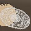 Decorative Table Covers for Weddings White Lace Doily, Elegant Retro Placemat, Embroidered Small Round Placemats Jewelry Trays Mat, Rectangular