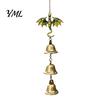 Exquisite Alloy Craft Retro Dragon Hanging Bells, Metal Flying Wind Chime, Rustic Decorative Wall Ornament Fantasy Outdoor Garden for Patio Porch Yard