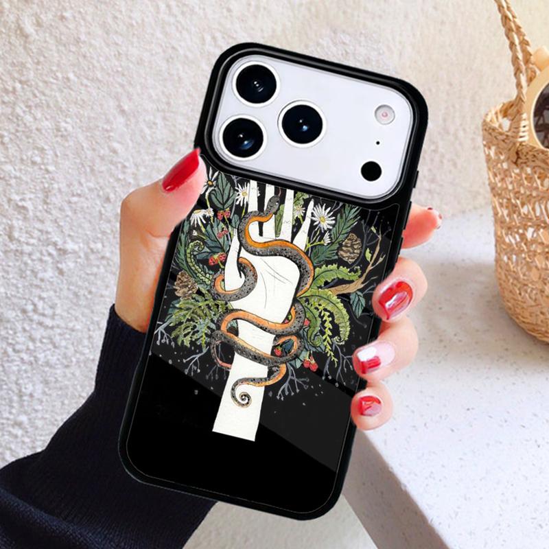 The Snake and Fern Phone Case For iPhone 17 Air 16 15 14 13 12 11 Pro Max Plus