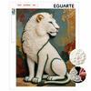 Pearl Art Painting White Lion Home Wall Decor Art Crafts Handmade DIY Adult/Beginner Gift Creative Home Decor Frameless Wall Artwork