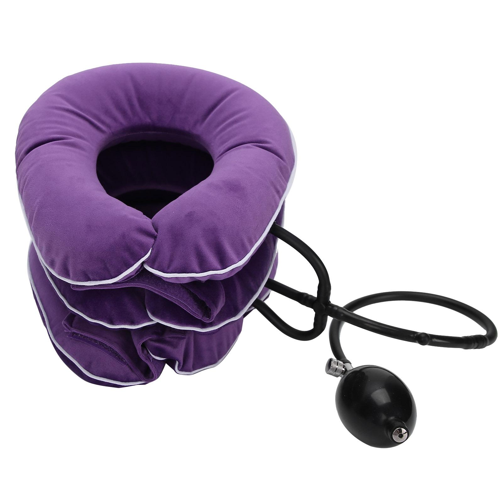 

Cervical Neck Traction Device Inflatable Neck Stretcher Air Pillow Pain Relieve Collar