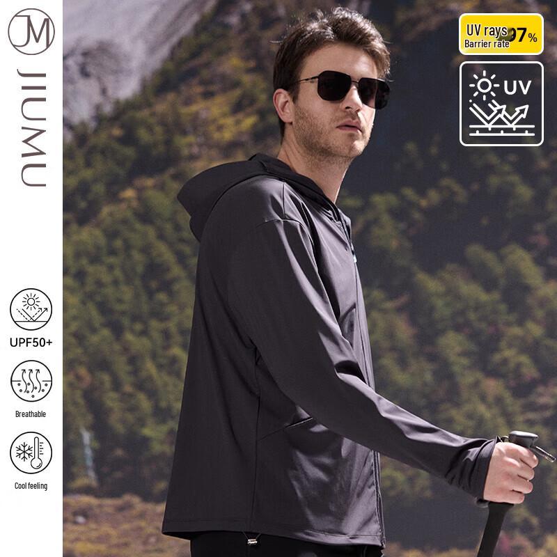 JIUMU Men s Ice Silk UV Protection Outdoor Shawl YJ050 L