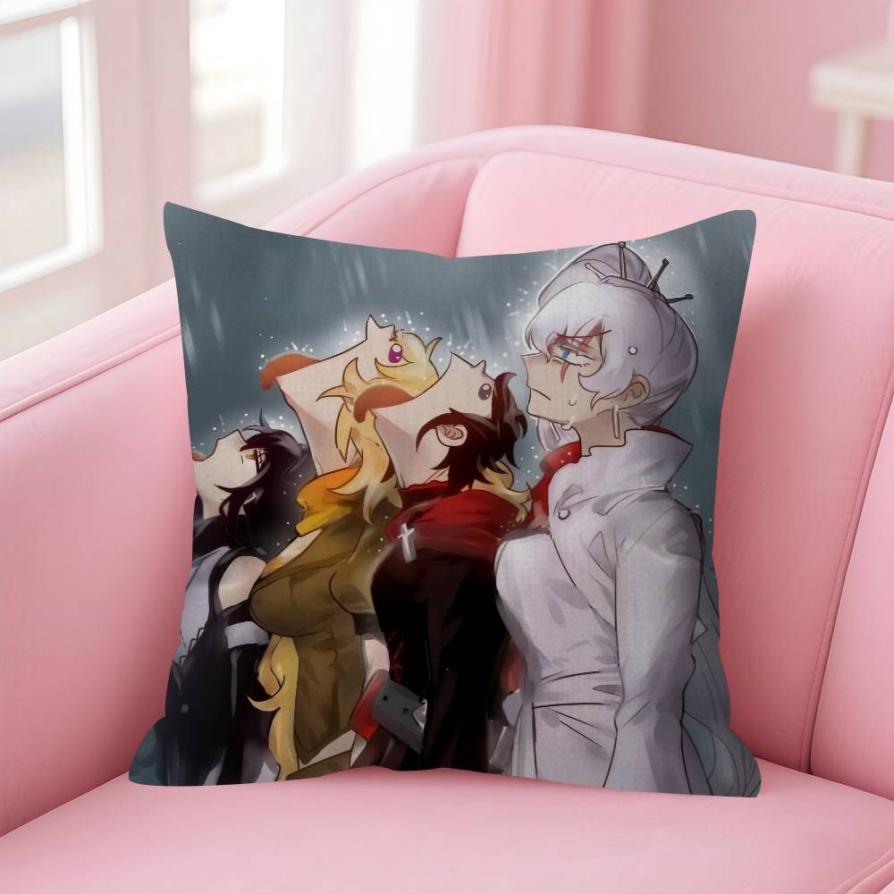 Logo R-R-Rwby-Y Anime Personalized Pillow Cover Kids Bedroom Wild Party Decor Pillowcase Kid Birthday Shower Gift