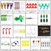 234pcs Fishing Tackle Set Fishing Minnow Popper Lures Baits Crankbait Jig Hooks Sinker Weight Barrel Swivels with Free