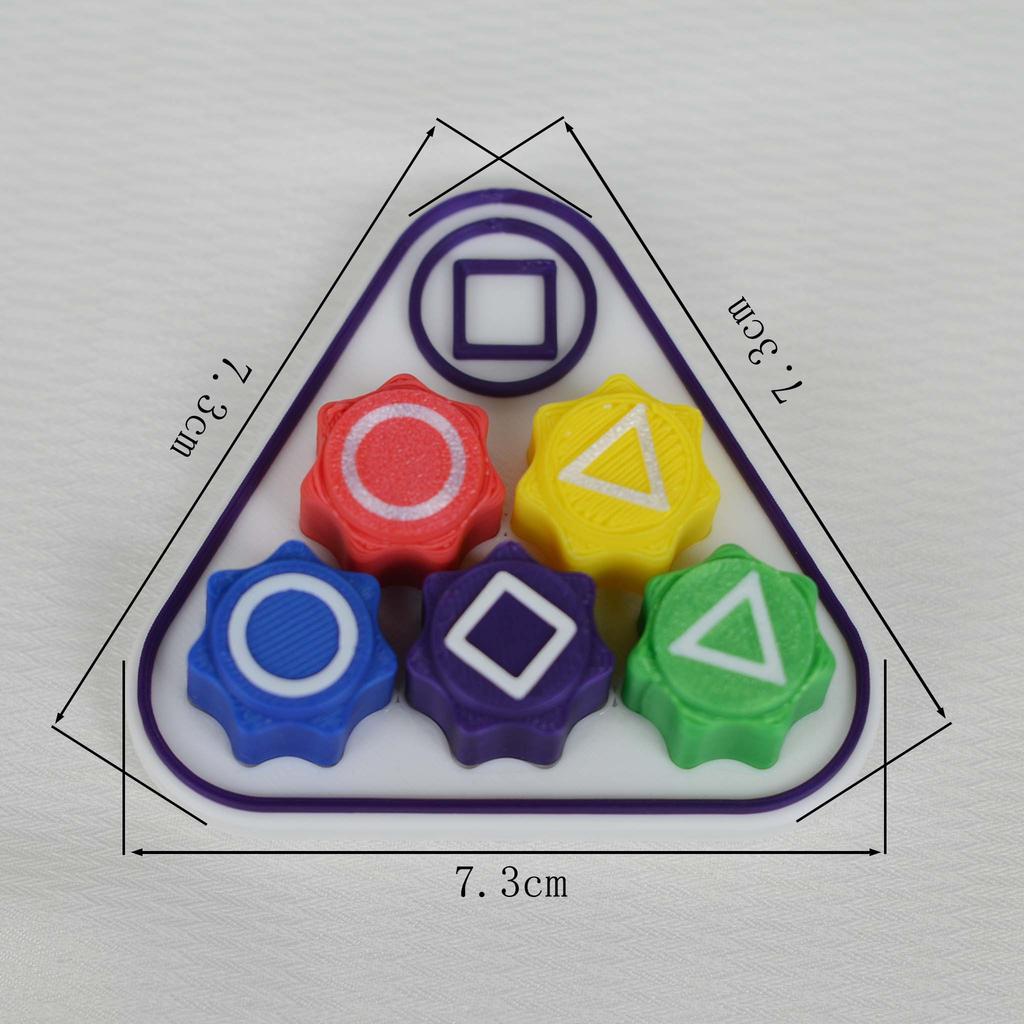 New Folk Game Sets Dice Party Game Props Square Circle Triangle Family Stone Catching Game Props Gonggi Jack Set For Kid